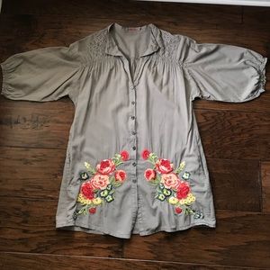 JOHNNY WAS button up blouse